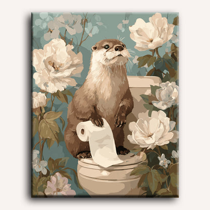Loutre Mignonne - Peinture par numéro Maison Artsen