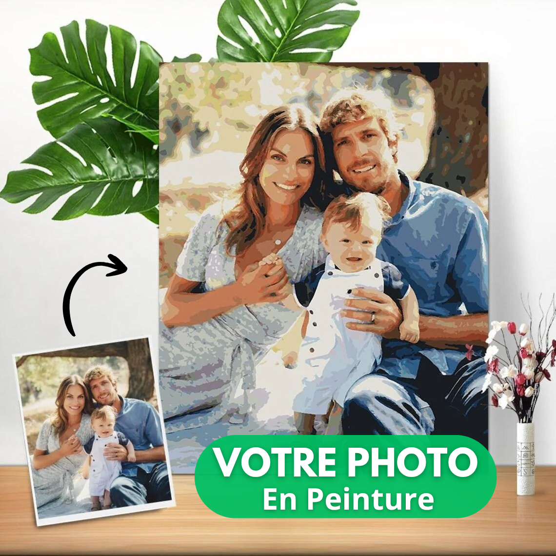 Transformez votre photo en peinture par numéro