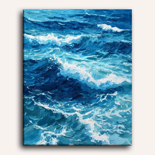 Plongée aux Vagues - Peinture par numéro Maison Artsen