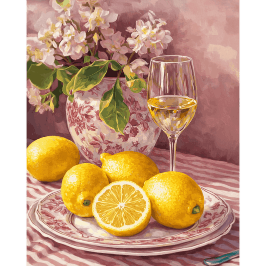 Porcelaine en Rose - Peinture par numéro Maison Artsen