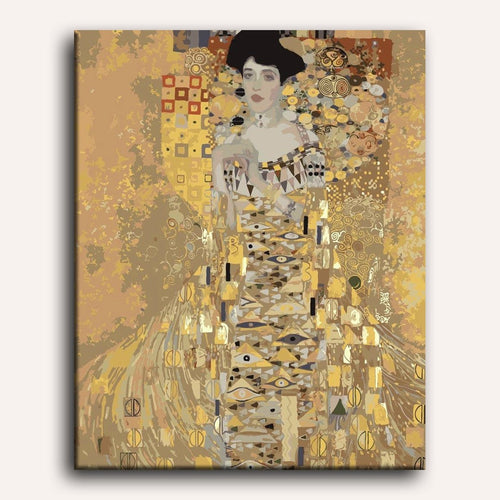 Portrait Doré Klimt - Peinture par numéro Maison Artsen
