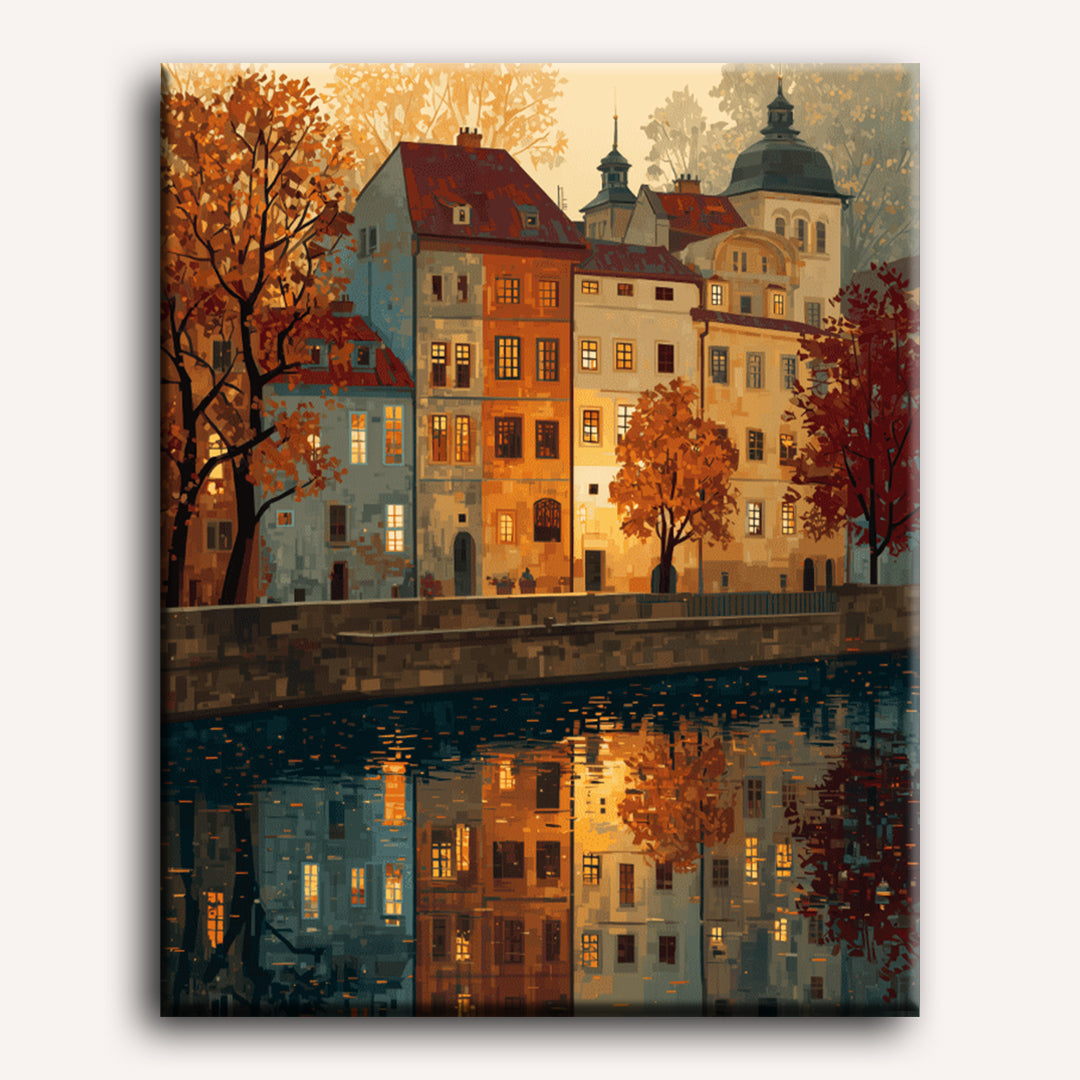 Prague Automnal - Peinture par numéro Maison Artsen
