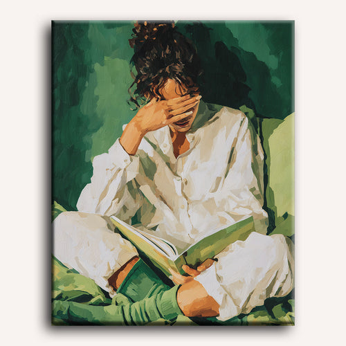 Temps de Lecture - Peinture par numéro Maison Artsen