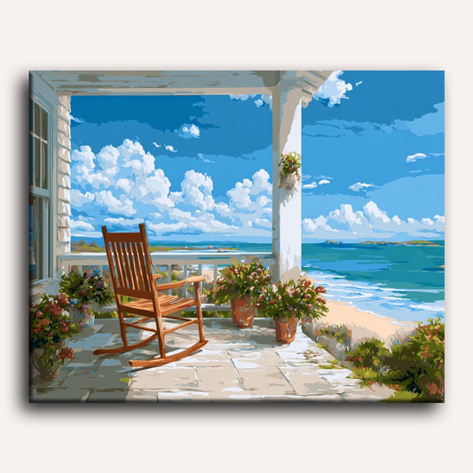 Sérénité Côtière - Peinture par numéro Maison Artsen