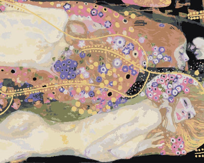 Serpents Aquatiques - Tableau peinture par numéro