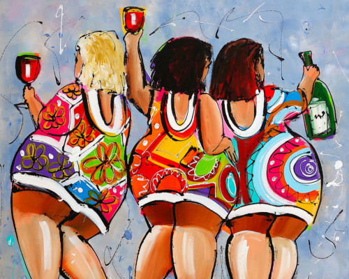 Les Dames du Vin - Tableau peinture par numéro