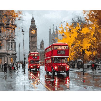 Londres Intemporelle - Tableau peinture par numéro