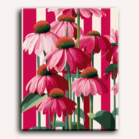 Fleurs Verticales - Peinture par numéro Maison Artsen