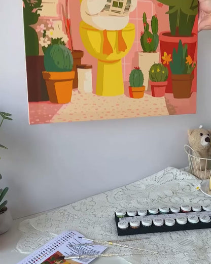 L'Oie Blanche | Peinture par numéro 30×40 cm