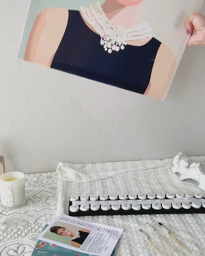 Élégance Rose Bonbon | Peinture par numéro 30×40 cm
