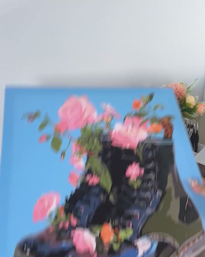 Roses sauvages | Peinture par numéro 30×40 cm