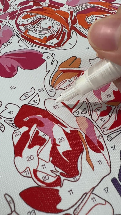 Marqueur acrylique blanc – Masquez les numéros