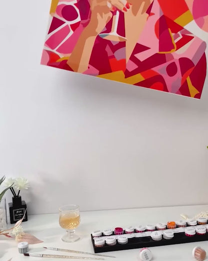 La reine pop art | Peinture par numéro 30×40 cm
