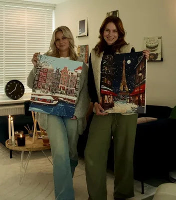 Peinture par numeros realisee par une cliente Maison Artsen