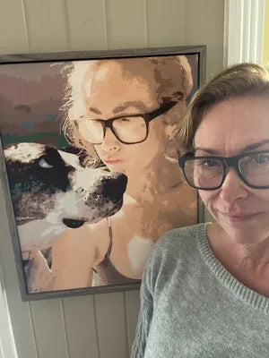Peinture par numeros realisee par une cliente Maison Artsen