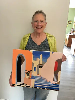 Peinture par numeros realisee par une cliente Maison Artsen