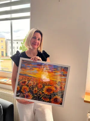 Peinture par numeros realisee par une cliente Maison Artsen